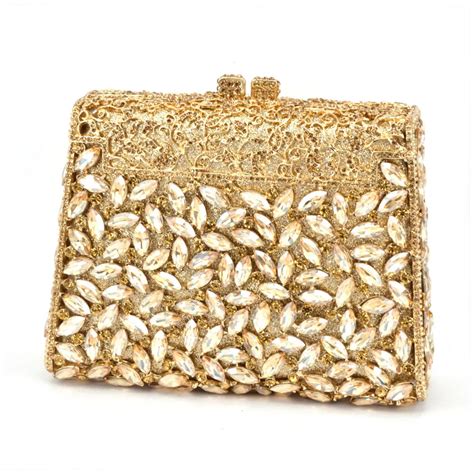 gold metal box clutch|gold clutch for wedding.